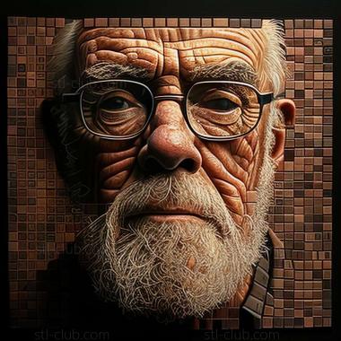 3D model Chuck Close American artist (STL)